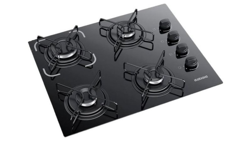 Fogão Cooktop 4 Bocas Bivolt Itatiaia Essencial Preto