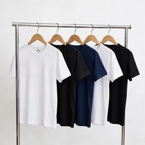 Kit 5 Camisetas Hering Básica Masculina Algodão