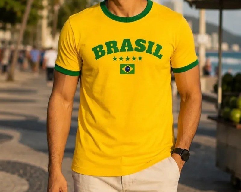Camiseta Canelada Texturizada Americana