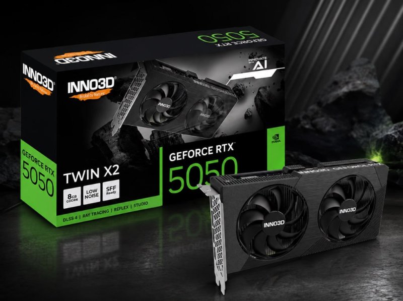 Placa de Vídeo INNO3D RTX 5050 TWIN X2 8GB