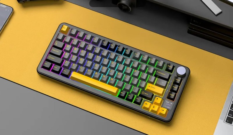 Teclado Mecânico Attack Shark Sem Fio X85 Pro Display 75%