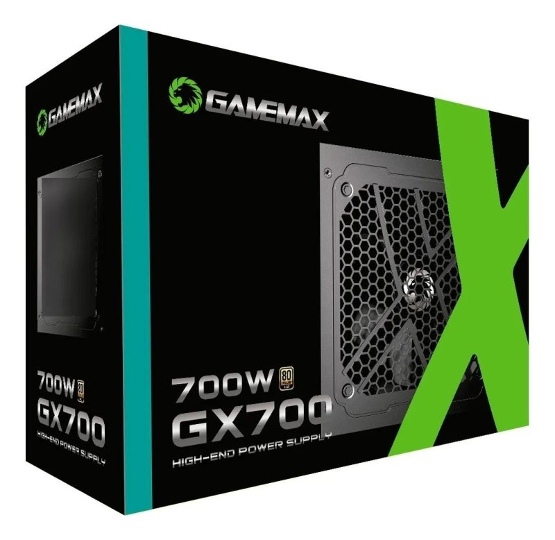 Fonte Gamemax 700W, 80 Plus Gold GX700