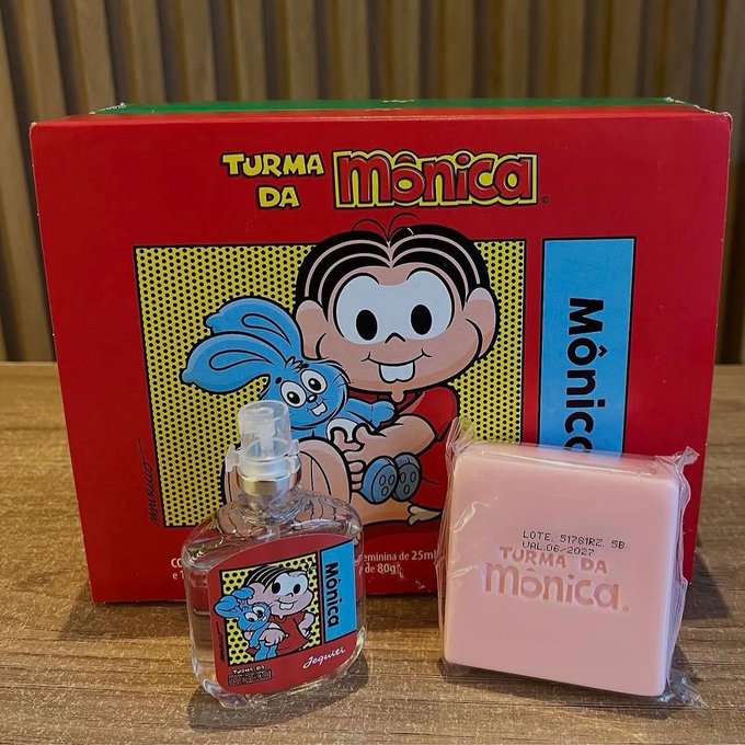 Presente da Mônica com Deo Colônia 25ml e Sabonete 80g