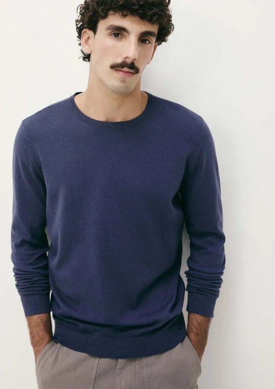 Blusão Masculino Básico Em Tricô De Algodão Hering