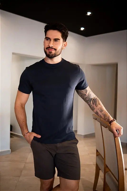 Camiseta Masculina Oficina Reserva Algodão Pima