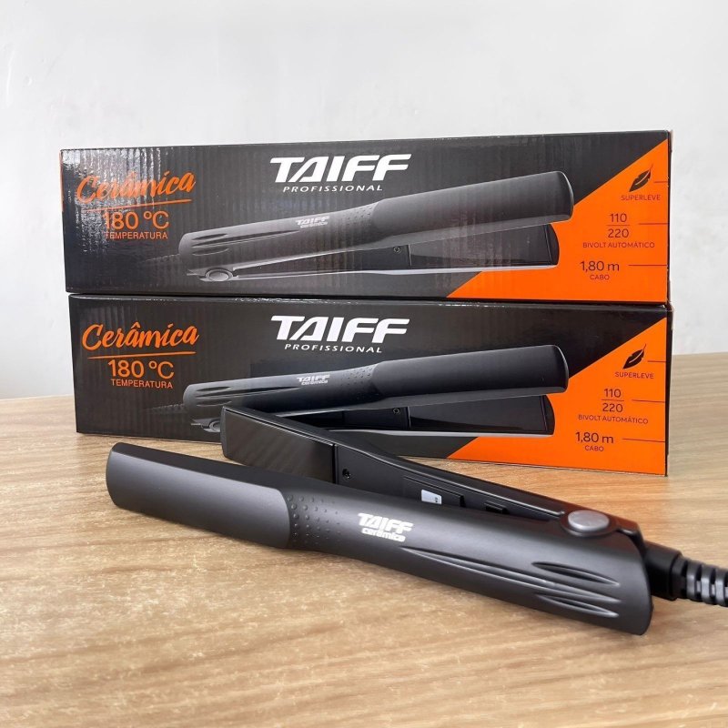 Prancha Cerâmica Taiff Profissional 180°