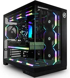 Gabinete Gamer Kalkan Asgard Preto Aquário sem fans