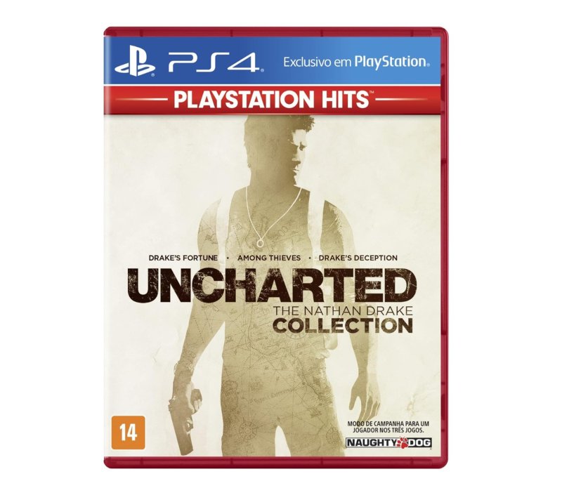 Jogo Uncharted The Drake Collection Hits, Mídia Física, PS4