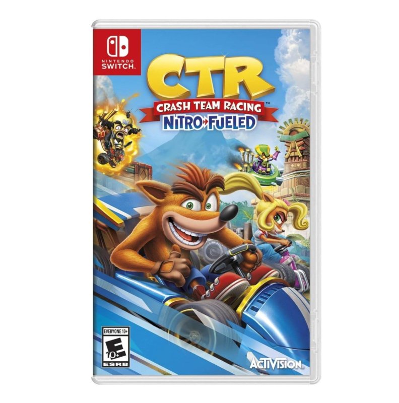 Jogo Crash Team Racing Nitro-Fueled, Mídia Física, Switch