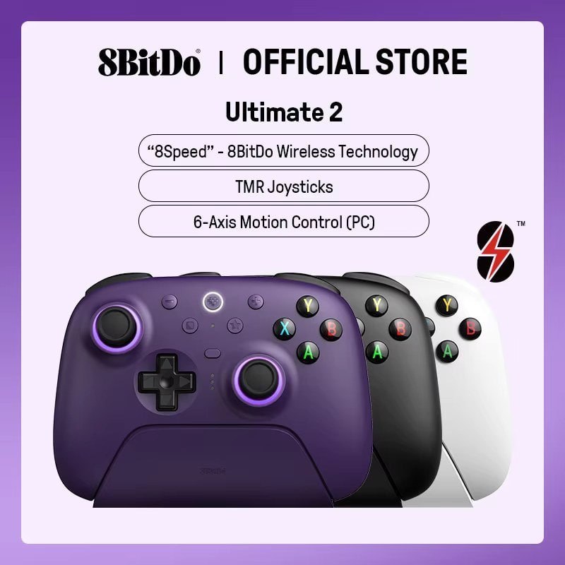 Controle 8BitDo Ultimate 2 Wireless com Dock TMR