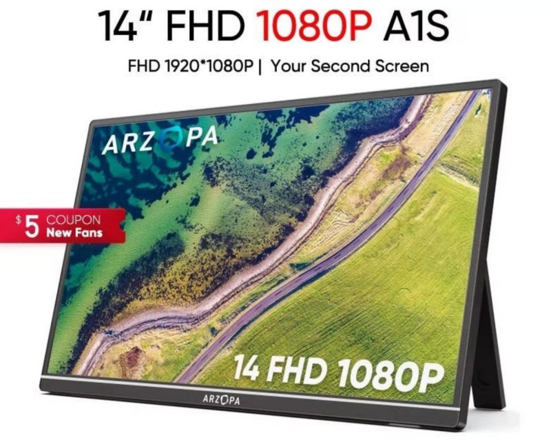 Monitor Portátil Arzopa 14.0" A1S (1080P)