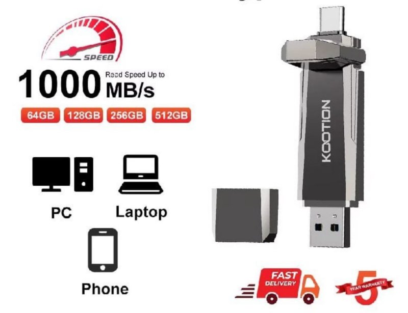 Pendrive Kootion U52 USB3.2 Gen 2, 256GB 1000mb/s