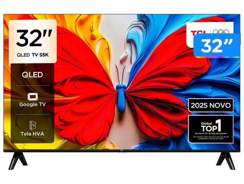 Smart TV TCL 32" Full HD QLED Google TV