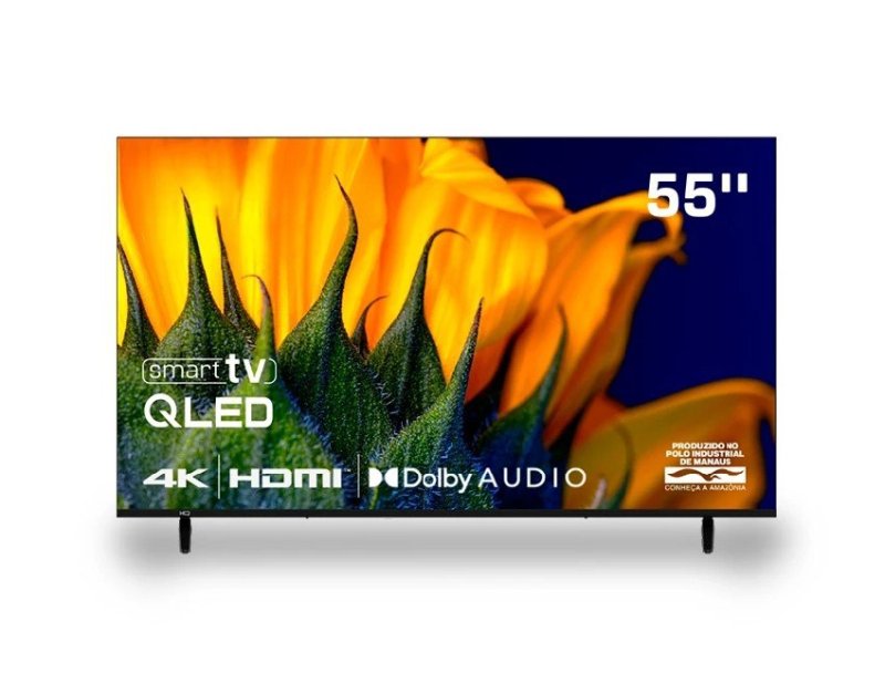 Smart TV HQ 4K QLED 55 Polegadas HQ-QLED55SM