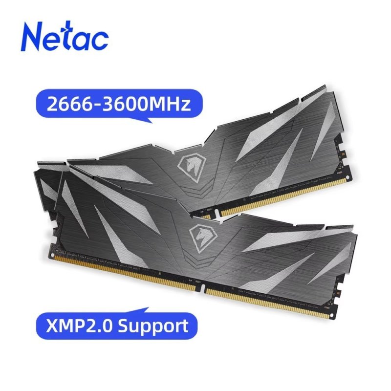 Memória Ram DDR4 16GB 3200MHz Netac Shadow II