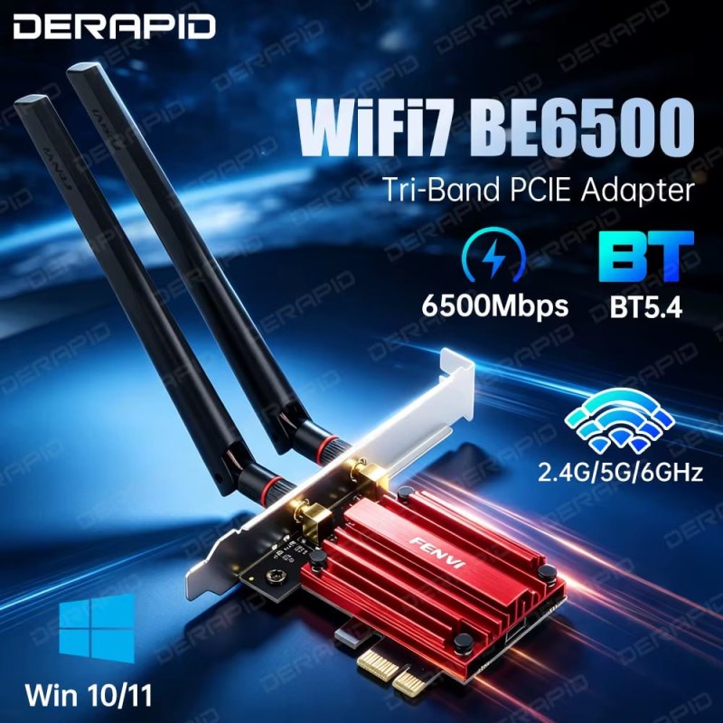 FENVI AX210 WiFi 6E PCIe com Bluetooth 5.3 para PC