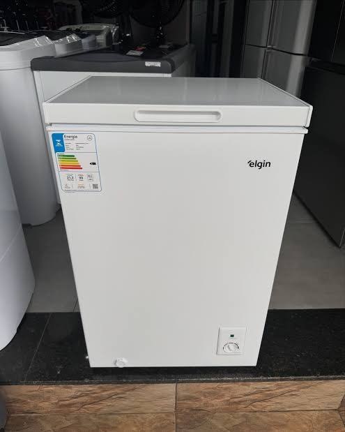 Freezer Horizontal Elgin 99 Litros -24°c a 5°c com Cesta Aramada Branco Zafn099d2na 220v