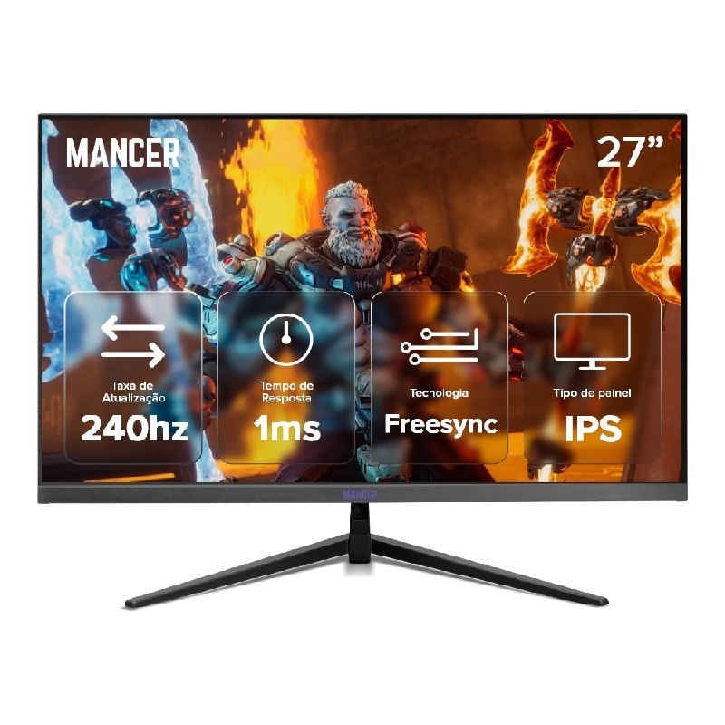 Monitor Gamer Mancer Valak VX4H, 27 Pol, IPS, 2K, 1ms, 240Hz