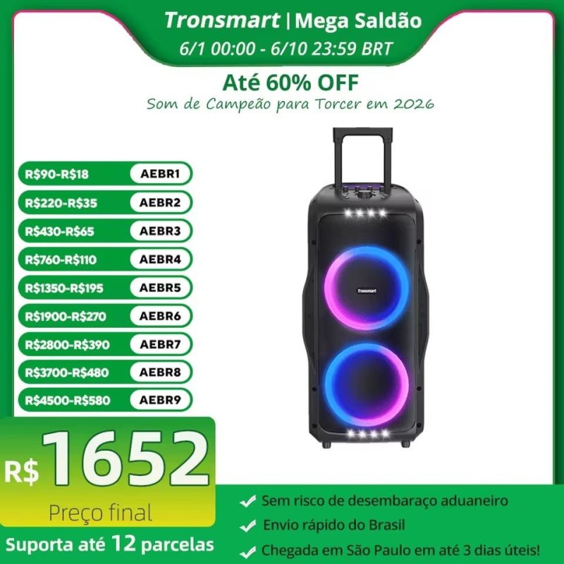 Tronsmart Halo 300 Partybox portátil 240W