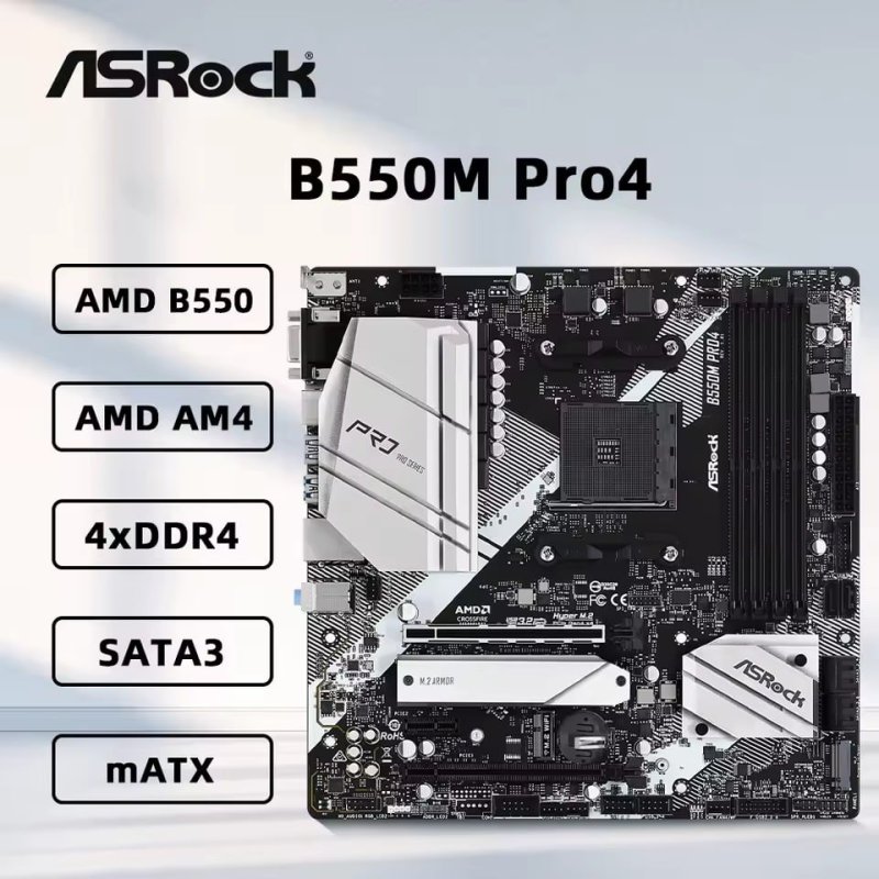 Placa Mãe ASRock B550M Pro4