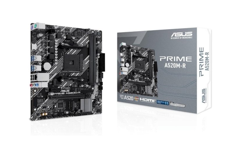 PLACA Mãe (AMD) ASUS PRIME A520M-R DDR4 AM4