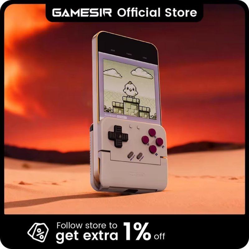GameSir Pocket Taco Controle Bluetooth Retrô para Celular Android
