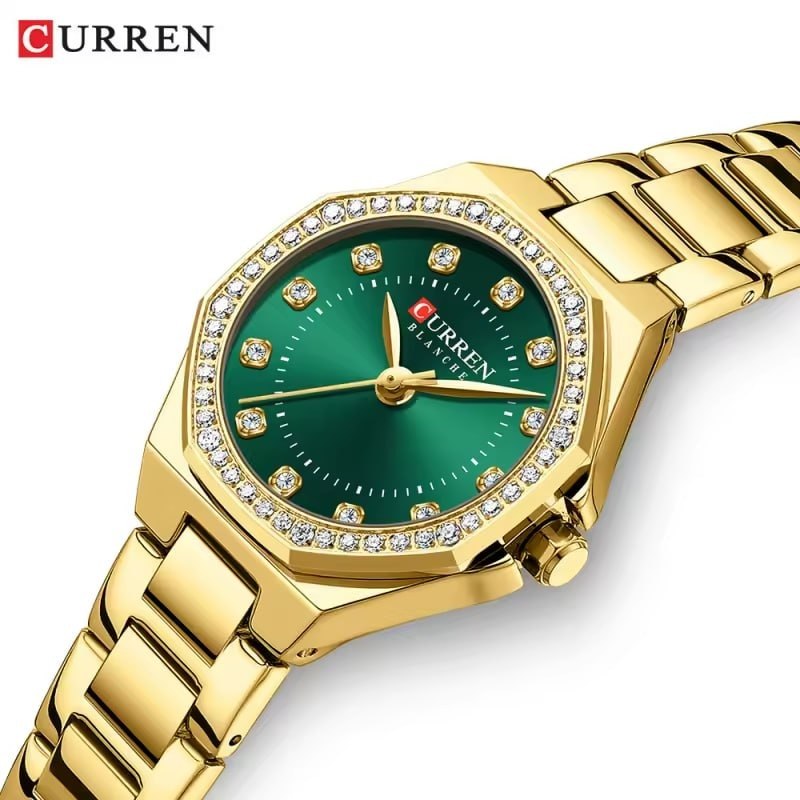 Relógio feminino CURREN 9100 (Dourado)