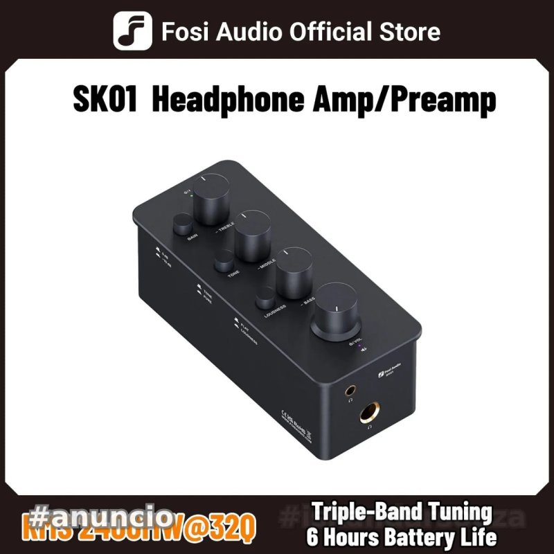 Fosi Audio SK01 Headphone Amplifier & Preamplifier 2 em 1