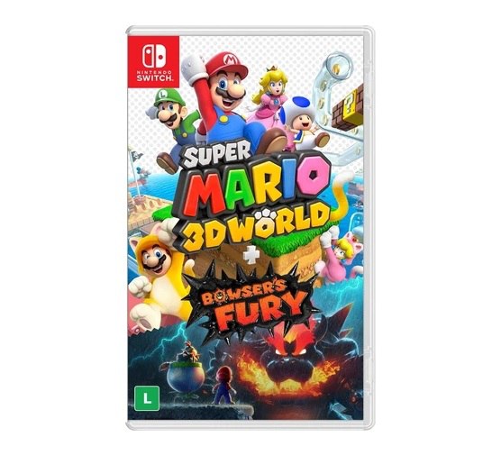 Jogo Super Mario 3D World + Bowsers Fury, Mídia Física para Switch