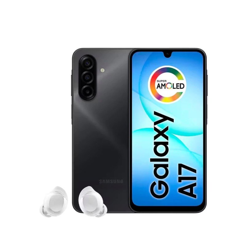 Smartphone Galaxy A17 4G com Tela de 6.7, 128GB e Câmera Tripla de 50MP + Fones Galaxy Buds Core Bluetooth