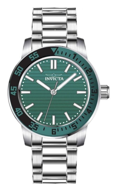 Invicta Specialty Masculino 45 mm Aço Inoxidável Mostrador Verde PC21J Quartzo