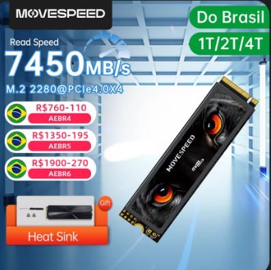 SSD MOVESPEED 7450MB/s NVMe M.2