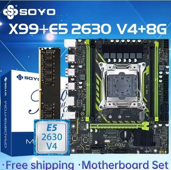 Placa Mãe X99 Soyo D4 + Xeon E5 2630 V4 sem RAM