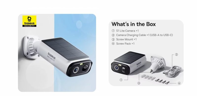 Câmera Baseus Security S1 Lite