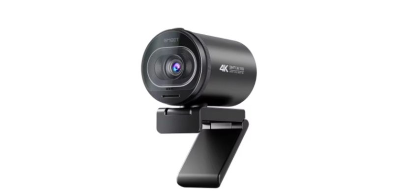 Webcam EMEET S600 4K para Streaming com Foco Automático e Microfones