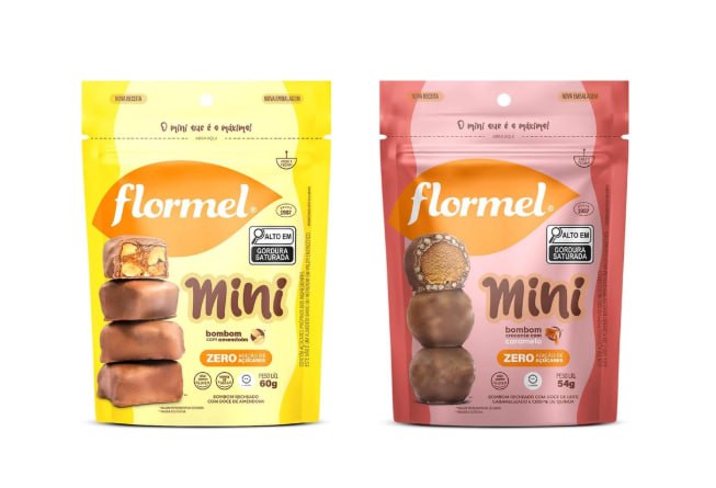 Mini Bombom Flormel Zero Açúcar 54g