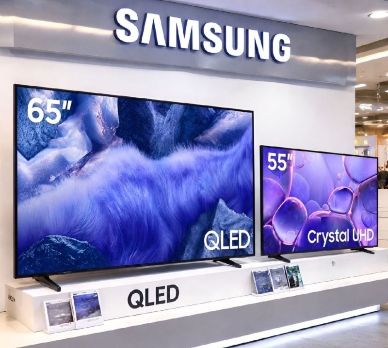 Combo de Televisores Samsung Vision AI TV 65" QLED Ultra 4K e Smart TV 55" Crystal UHD 4K U8100F