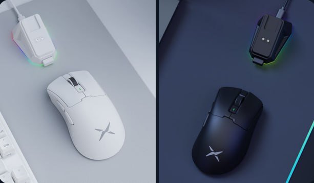 Mouse Delux M900 PRO com Dock de Carregamento