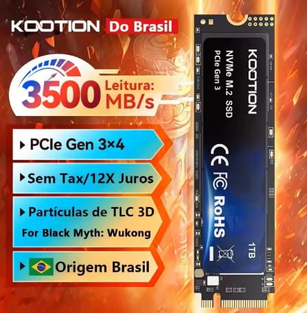 SSD KOOTION NVMe M.2 2280 de 2 TB