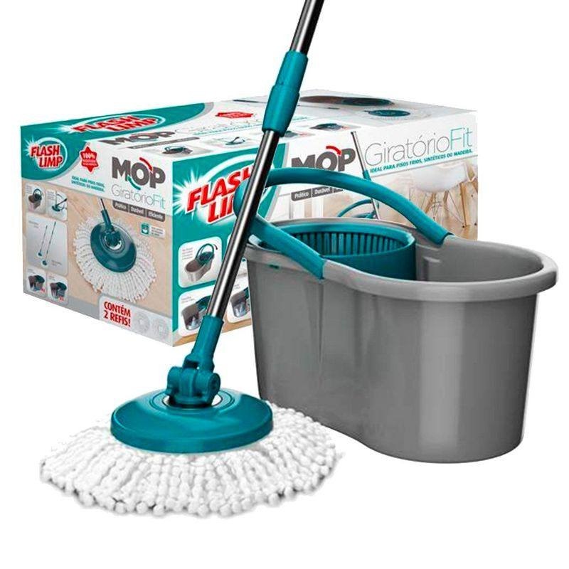 Flash Limp - Mop Giratório Fit, Balde 8 litros - MOP5010