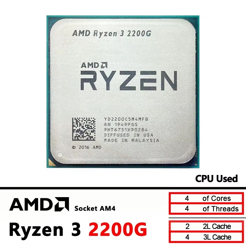 Ryzen 3 2200G com vídeo integrado