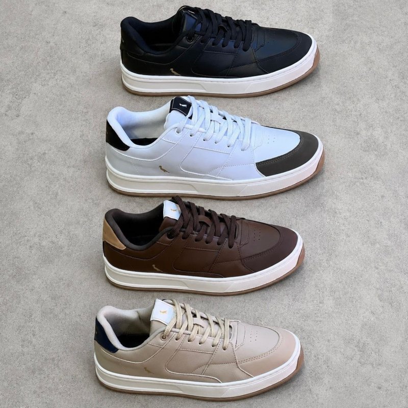 Tênis Reserva Roma Masculino Casual Cano Baixo Elegante