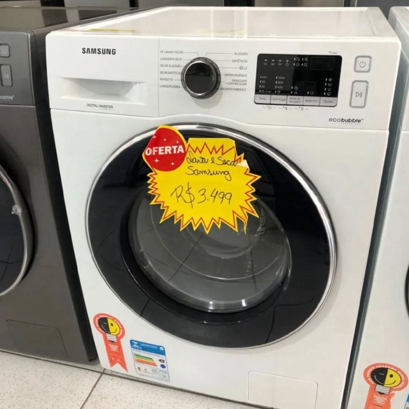 Samsung Lava e Seca WD11M com Digital Inverter Branca 11/7kg - 220V