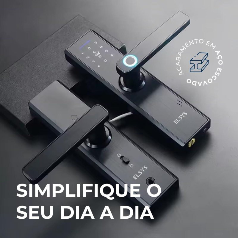 Fechadura Digital Elsys com Biometria e Senha