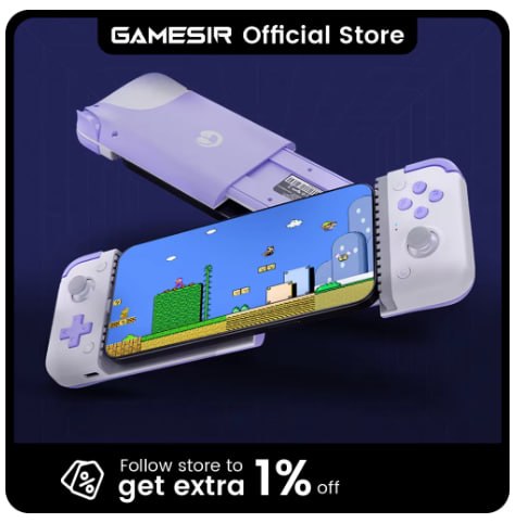 Controle GameSir X2S para celular USBC