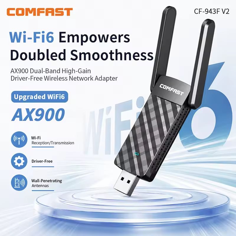 COMFAST Adaptador Wifi 6 AX900