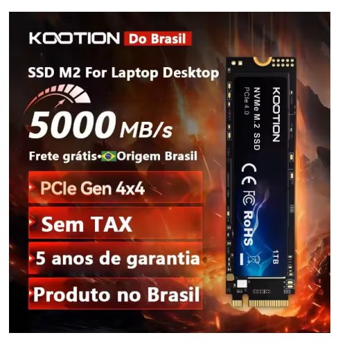 KOOTION M2 SSD NVMe Gen 4 M.2 SSD 1TB