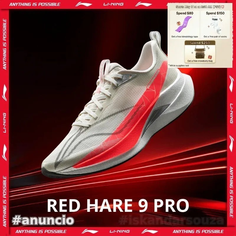 Tênis Masculino de Corrida Li Ning Red Hare 9 PRO