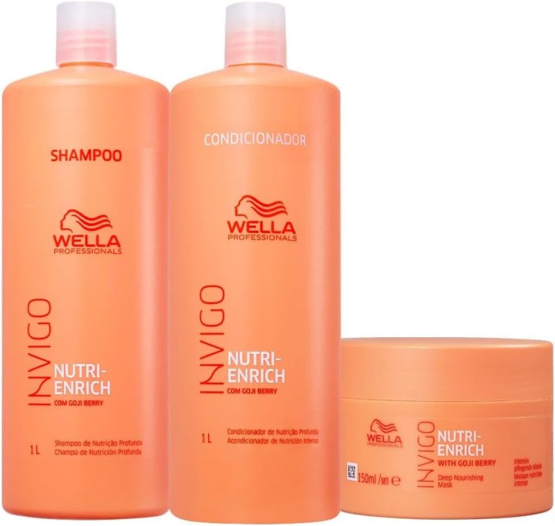 Wella Professionals Invigo Nutri-Enrich Máscara P - Kit 3 Produtos