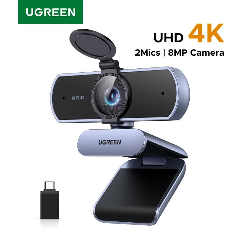 Webcam UGREEN 4K FHD 1080P de 8MP para PC
